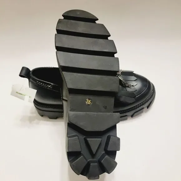 Anthropologie Kelsi Dagger Brooklyn Burke Flats Lug Loafer Size 7.5 NWT
